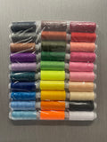 Fabrona All-Purpose Polyester Sewing Thread Assortment – 30-Color Premium Spool Set